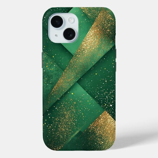 輝くエレガントなグリーンの抽象的な背景 Case-Mate iPhoneケース (裏面)