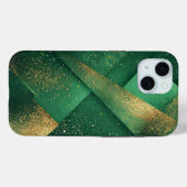 輝くエレガントなグリーンの抽象的な背景 Case-Mate iPhoneケース (裏面 (横))