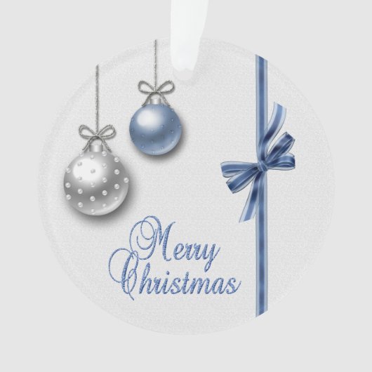 輝くエレガントクリスマスボール オーナメント (正面)