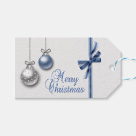 輝くエレガントクリスマスボール ギフトタグ
