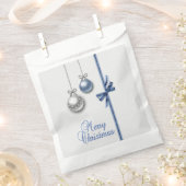 輝くエレガントクリスマスボール フェイバーバッグ (クリップ留めされた状態)