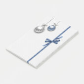 輝くエレガントクリスマスボール ポストイット (アングル)