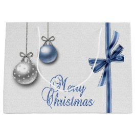 輝くエレガントクリスマスボール ラージペーパーバッグ