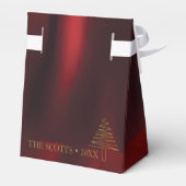 輝くエレガント黄金のクリスマスツリー フェイバーボックス (裏面サイド)