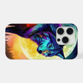 輝くオオカミ iPhoneケース (裏面横)