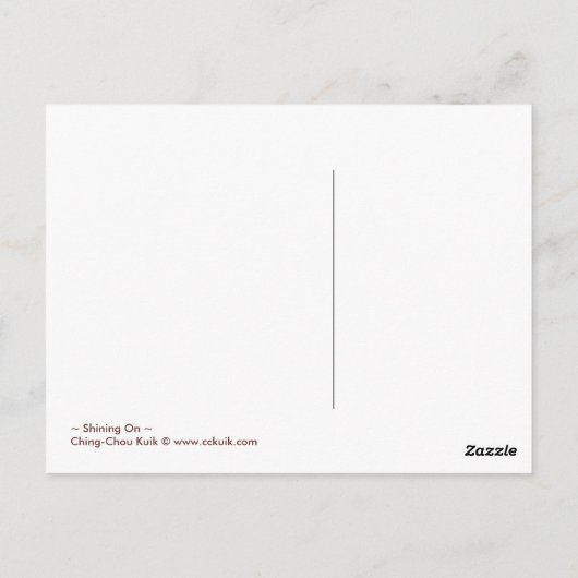 輝くオン – はがき (裏面)