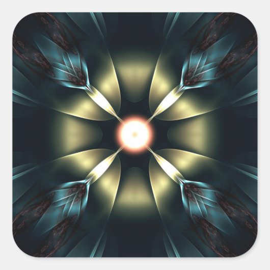 輝くオーナメント スクエアシール (正面)