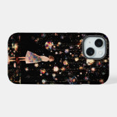 輝くオーブの星空iPhone 15ケース iPhone 15ケース (裏面横)