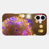 輝くオーブ - 華麗なるディスプレイ iPhoneケース (裏面横)
