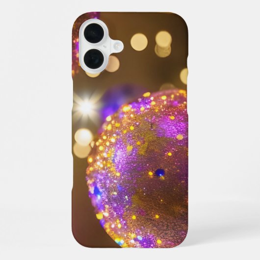輝くオーブ - 華麗なるディスプレイ iPhoneケース (裏面)