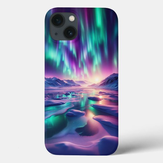 輝くオーロラボレアリス フォンケース - 華やかな北 Case-Mate iPhoneケース (裏面)