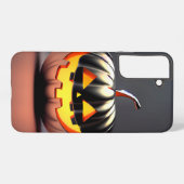 輝くカボチャのハロウィン SAMSUNG GALAXYケース (裏面横)