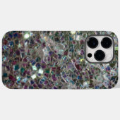 輝くカラフルな銀のモザイク Case-Mate iPhoneケース (裏面 (横))