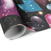 輝くカラフルハートパターン ラッピングペーパー (ロールコーナー)