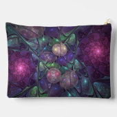 輝くカラフル抽象芸術モダンフラクタル芸術 アクセサリーポーチ (裏面)