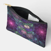 輝くカラフル抽象芸術モダンフラクタル芸術 アクセサリーポーチ (見開き)