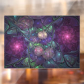 輝くカラフル抽象芸術モダンフラクタル芸術 ウィンドウサイン (シート2)