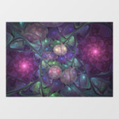 輝くカラフル抽象芸術モダンフラクタル芸術 ウィンドウサイン (シート)