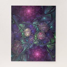 輝くカラフル抽象芸術モダンフラクタル芸術 ジグソーパズル