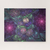 輝くカラフル抽象芸術モダンフラクタル芸術 ジグソーパズル (横)