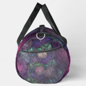 輝くカラフル抽象芸術モダンフラクタル芸術 ダッフルバッグ (右)