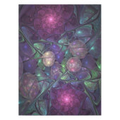 輝くカラフル抽象芸術モダンフラクタル芸術 テーブルクロス (正面)