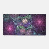 輝くカラフル抽象芸術モダンフラクタル芸術 デスクマット (正面)