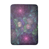 輝くカラフル抽象芸術モダンフラクタル芸術 バスマット (正面縦)