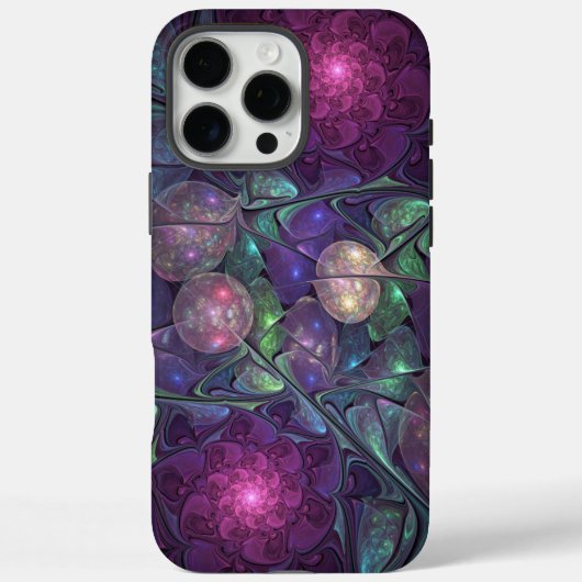 輝くカラフル抽象芸術モダンフラクタル芸術 Case-Mate iPhoneケース (裏面)