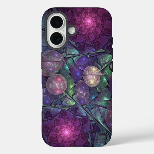 輝くカラフル抽象芸術モダンフラクタル芸術 Case-Mate iPhoneケース (裏面)