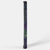 輝くカラフル抽象芸術モダンフラクタル芸術 SAMSUNG GALAXYケース (右側面)