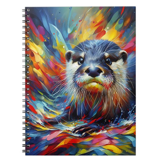 輝くカワウソノート ノートブック (正面)