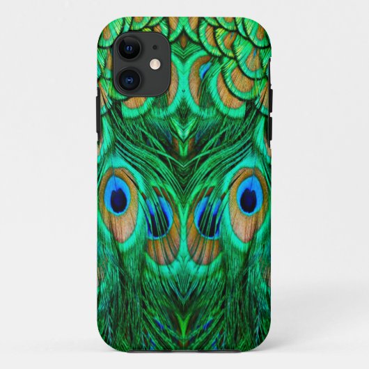 輝くクジャクの羽根 Case-Mate iPhoneケース (裏面)