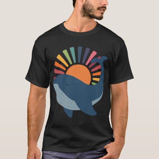 輝くクジラ Tシャツ (正面)