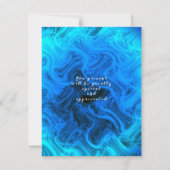 輝くクラウングラデーションアクア招待状 招待状 (裏面)