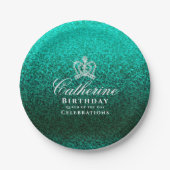 輝くクラウングリーン ペーパープレート (正面)