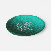 輝くクラウングリーン ペーパープレート (アングル)