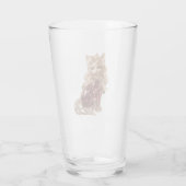 輝くクリスタルの可愛い猫のラグジュアリー タンブラーグラス (裏面)