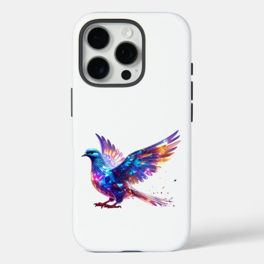輝くクリスタルドーブアートプリント Case-Mate iPhoneケース (裏面)