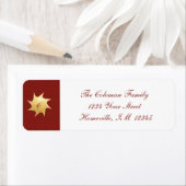 輝くクリスマスの願い – 住所 シール (インサイチュ)