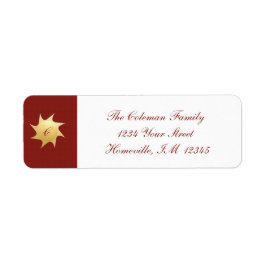 輝くクリスマスの願い – 住所 シール