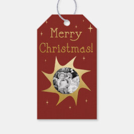輝くクリスマスの願い – 贈り物ラベル ギフトタグ