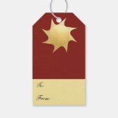 輝くクリスマスの願い – 贈り物ラベル ギフトタグ (裏面)