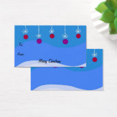 輝くクリスマスオーナメントギフトタグ (デスク)
