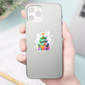 輝くクリスマスツリーの魔法 シール (スマートフォン)