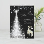 輝くクリスマスツリー ホリデーパーティー 招待状 (スタンド正面)