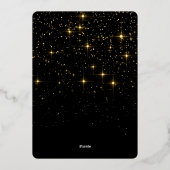 輝くクリスマスフォトGREETING金ゴールド 箔シーズンカード (裏面)