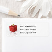 輝くクリスマスプレゼント ラベル (インサイチュ)