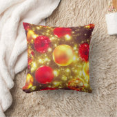 輝くクリスマスボールクラスタの喜び クッション (ブランケット)