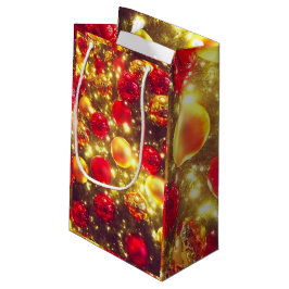 輝くクリスマスボールクラスタの喜び スモールペーパーバッグ